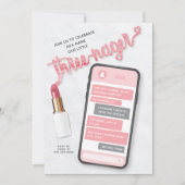 Derde uitnodiging voor de verjaardag van Threenage (Voorkant)