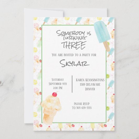 Derde uitnodiging voor eicel-cream (Voorkant)