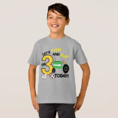 Derde verjaardag - boerderij-trekkerpartij t-shirt (Voorkant volledig)