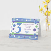 Derde Verjaardag Gepersonaliseerde Kaart! Kaart (Gele Bloem)