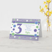 Derde Verjaardag Gepersonaliseerde Kaart! Kaart (Gele Bloem)