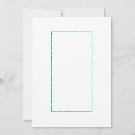 Derde verjaardag: Groene en goudvlekken en sterren Kaart (Achterkant)