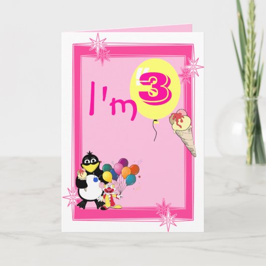 Derde verjaardag kaart (Voorkant)