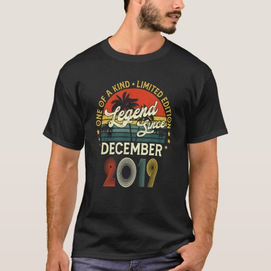 Derde verjaardag Legende sinds december 2019 3 jaa T-shirt (Voorkant)