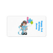 Derde Verjaardag Nugget Miniatuur Snoep Wrapper Etiket (Voorkant)