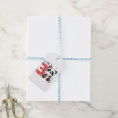 Derde verjaardag Panda voor kinderen 3 jaar Label Cadeaulabel (Met Touw)