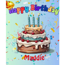 Derde Verjaardag party servetten Standaard Cocktai