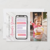 Derde verjaardag van 3-jarig meisje van 3-jarige l kaart (Voorkant)