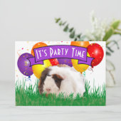 Derde verjaardag van de Cavia van de derde verjaar Kaart (Staand voorkant)