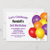 Derde verjaardag van de Cavia van de derde verjaar Kaart (Achterkant)