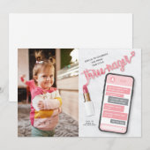 Derde verjaardag van de Derde verjaardag van Three Kaart (Voorkant / Achterkant)