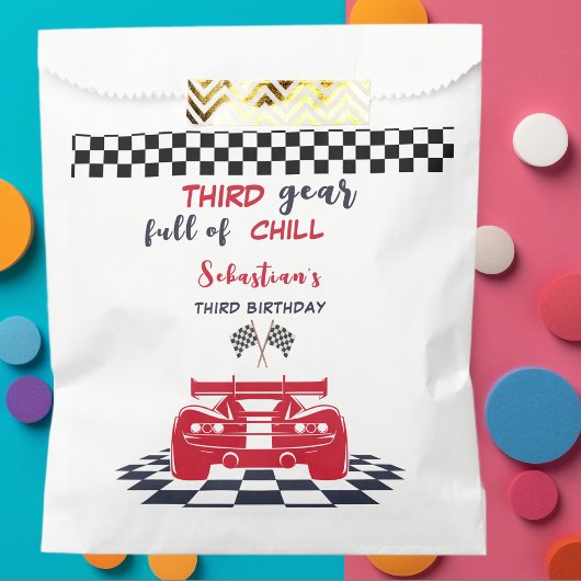 Derde versnelling vol met chill derde kinderverjaa bedankzakje