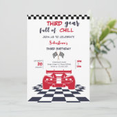 Derde versnelling vol met chill derde kinderverjaa kaart (Staand voorkant)