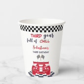 Derde versnelling vol met chill derde kinderverjaa papieren bekers (Voorkant)