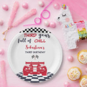 Derde versnelling vol met chill derde kinderverjaa papieren bordje (Feest)