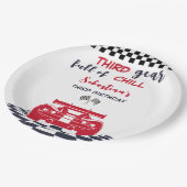 Derde versnelling vol met chill derde kinderverjaa papieren bordje (Gekanteld)