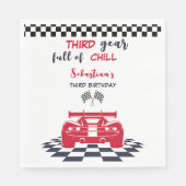 Derde versnelling vol met chill derde kinderverjaa servet (Voorkant)