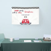Derde versnelling vol met chill derde kinderverjaa spandoek (Beurs)