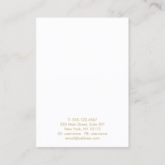 Derde Visitekaartje voor het oormerken van juwelen (Achterkant)