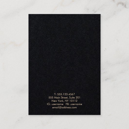 Derde Visitekaartje voor het oormerken van juwelen (Achterkant)