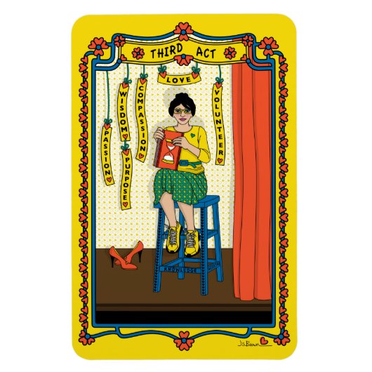 Derde wet_B_4x6 koelkast Magnet Magneet (Verticaal)