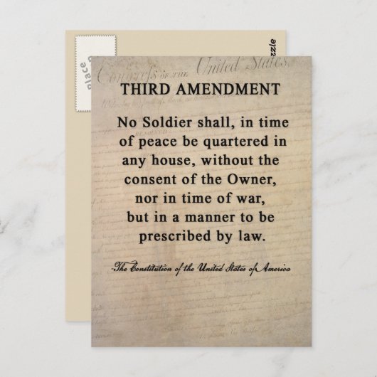 Derde wijziging Briefkaarten (Voorkant / Achterkant)