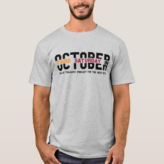 Derde zaterdag in oktober Klassiek Logo Shirt (Voorkant)
