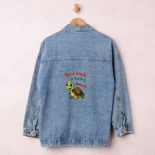 Derdegraads Turtle-y Geweldige 3e Graad Terug naar Denim Jacket (Hangar)