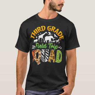Derdeklas Zoo Field Trip Squad Matching Leraar T-shirt