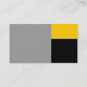 Derden - grijs, ambergeel en zwart visitekaartje (Achterkant)
