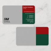 Derden - grijs, ruby Red en Dk Green Visitekaartje (Voorkant / Achterkant)