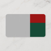 Derden - grijs, ruby Red en Dk Green Visitekaartje (Achterkant)