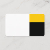Derden - wit, ambergeel en zwart (Eggshell) Visitekaartje (Achterkant)