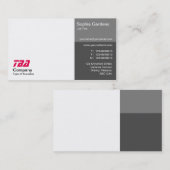 Derden - Wit met grijze schaduwen Visitekaartje (Voorkant / Achterkant)