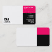 Derden - wit, neon rood en zwart visitekaartje (Voorkant / Achterkant)