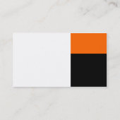 Derden - wit, Oranje en zwart Visitekaartje (Achterkant)