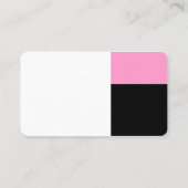 Derden - wit, roze en zwart visitekaartje (Achterkant)