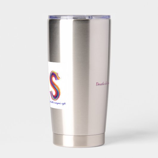 Derecho de todos geïsoleerde drinkbeker (Voorkant)