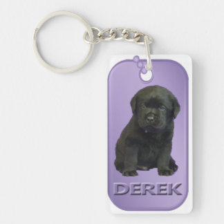 Derek Dog Label Sleutelhanger