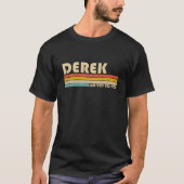 DEREK Gift Name Personalized Funny Retro  B T-shirt (Voorkant)