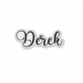 Derek Name - Handgeschreven kalligrafie Sticker (Voorkant)