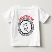 Derek R. Audette Logo Baby Raglan (Achterkant)