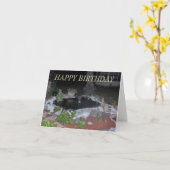 Derek vijver-1, GELUKKIGE VERJAARDAG Kaart (Gele Bloem)