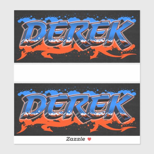 Derek Vorname Name Graffiti Aufkleber Sticker (Vel)