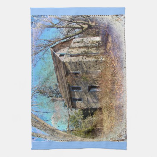 Derelict Farmhouse op Upper Ridge Road Theedoek (Verticaal)