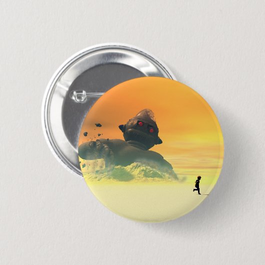 Derelict Robot Revival Button (Voorkant /achterkant)