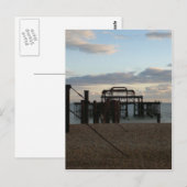 Derelict West Pier Brighton England Briefkaart (Voorkant / Achterkant)