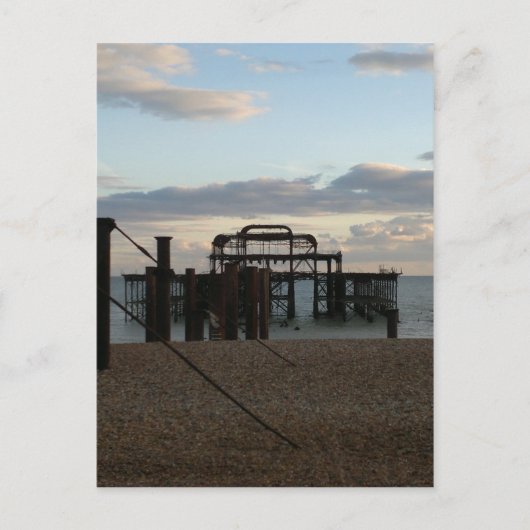 Derelict West Pier Brighton England Briefkaart (Voorkant)