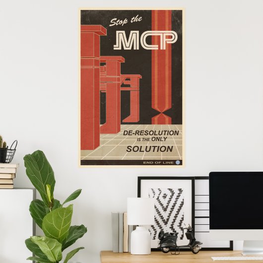 Deresolutie is de enige oplossing poster (Thuiskantoor)