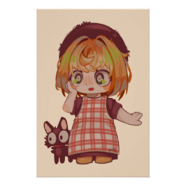 Deretjie, meisje, chibi, Spakenburg Perfect Poster